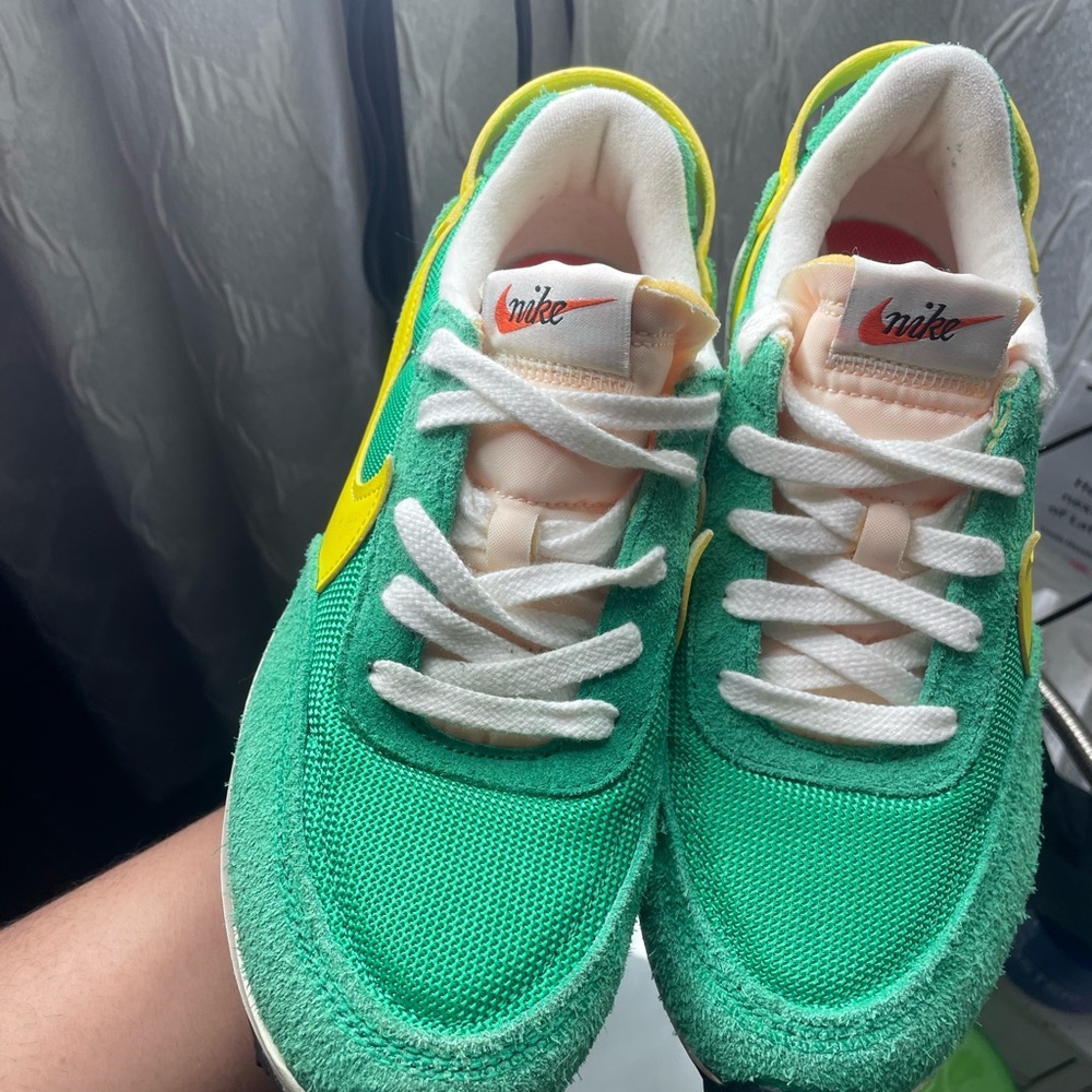 Size 7 - Nike Waffle Debut Vintage Stadium Green Opti Yellow W no box